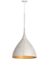 Fleur 1-Light Pendant White/Gold
