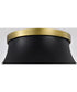 Lafayette 3-Light Close-to-Ceiling Matte Black