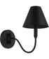 Waltz 1-light Wall Mount Light Fixture Matte Black