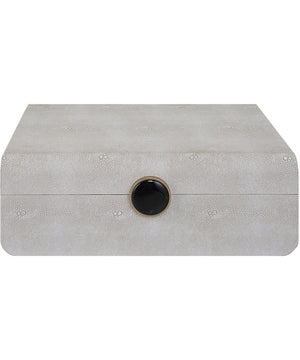 Lalique White Shagreen Box