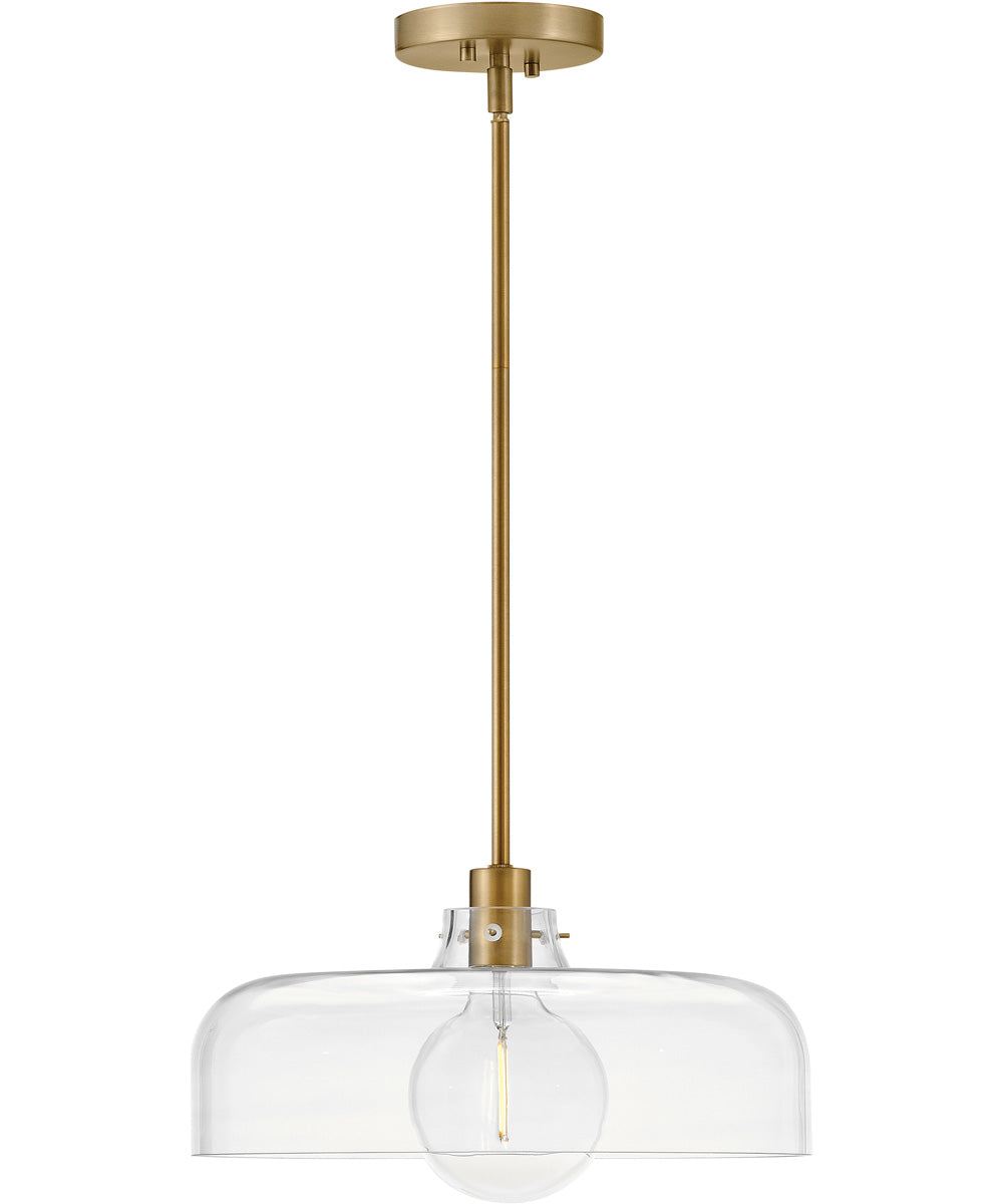 Maisie 1-Light Medium Pendant in Lacquered Brass