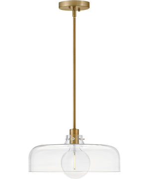 Maisie 1-Light Medium Pendant in Lacquered Brass