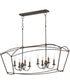 Plumette 8-Light Linear Pendant Chestnut Bronze
