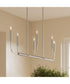 Reines 6-Light Linear Chandelier Brushed Nickel