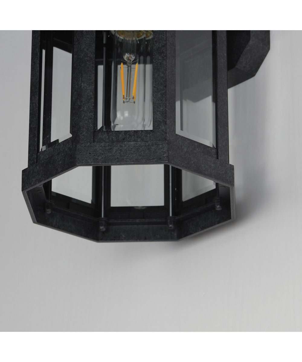 Wright 1-Light Outdoor Small Wall Sconce Black Patina