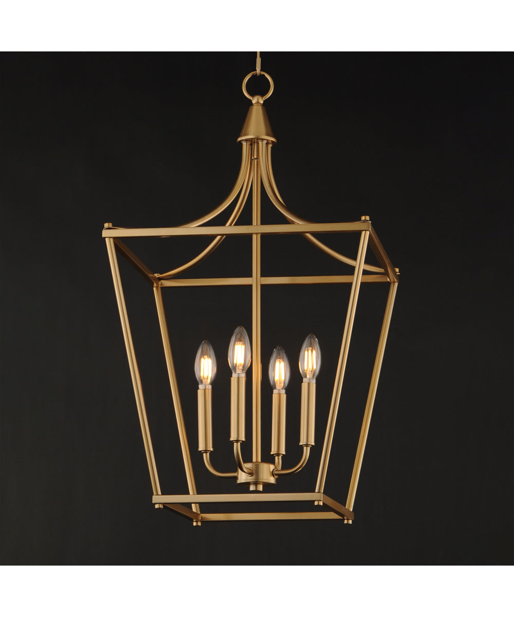 Clifton 4-Light Pendant Natural Aged Brass