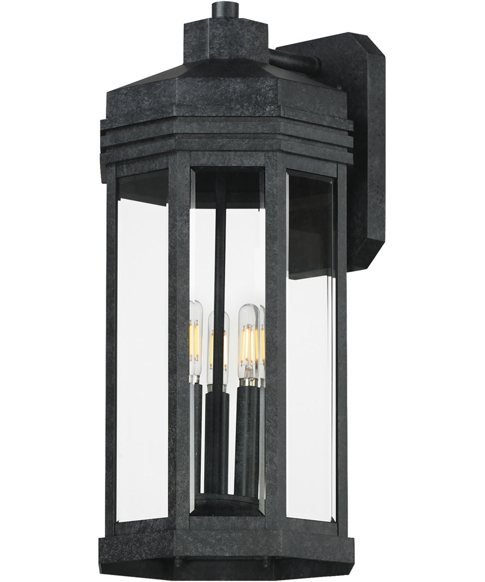 Wright 3-Light Outdoor Wall Sconce Black Patina