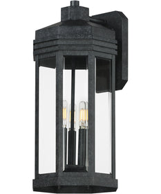 Wright 3-Light Outdoor Wall Sconce Black Patina