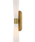 Beau 2-Light Large Two Light Sconce in Lacquered Brass