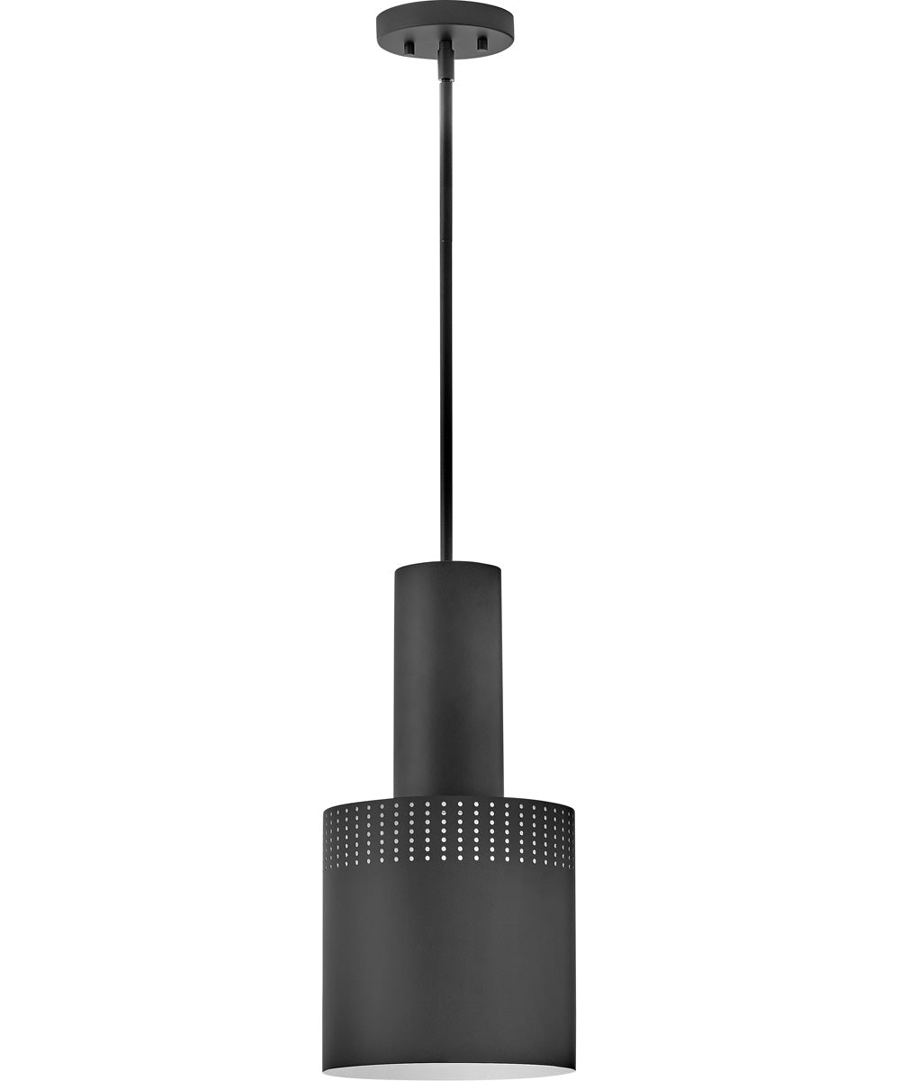 Casey 1-Light Small Pendant in Black