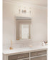 Elara 3-Light Clear Glass New Traditional Bath Vanity Light Brushed Nickel