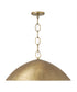 Francesca 1-Light Pendant Feathered Gold