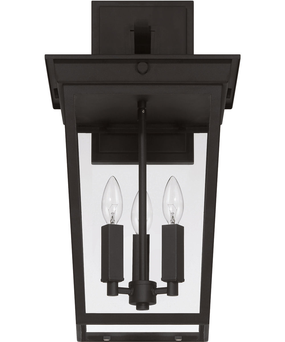 Duncan 3-Light Outdoor Lighting Textured Black