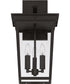 Duncan 3-Light Outdoor Lighting Textured Black