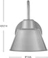 Wes 1-Light Small Gooseneck Barn Light in Antique Brushed Aluminum