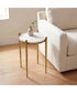 Nahunta Antique Brass Accent Table