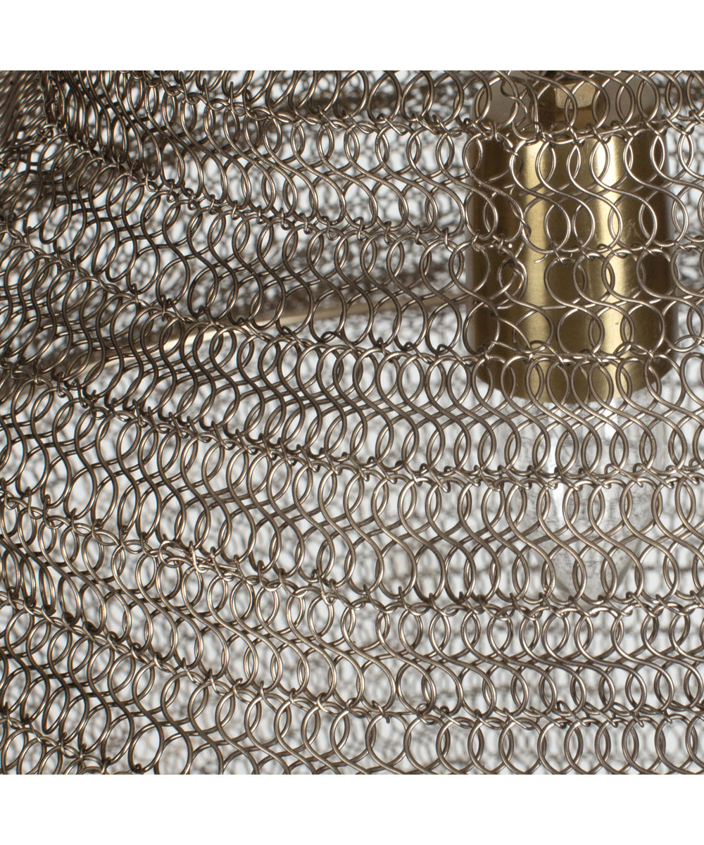 Sigh Woven Brass 1 Light Pendant