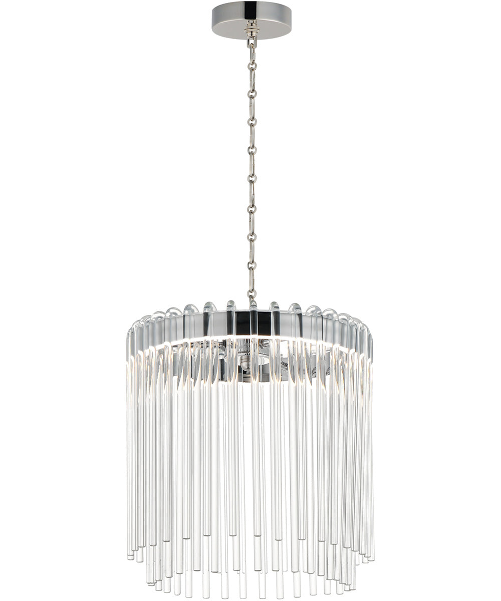 Jolie 11 inch LED Pendant Polished Nickel