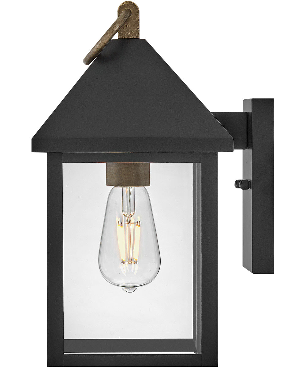 Rhett 1-Light Small Wall Mount in Black