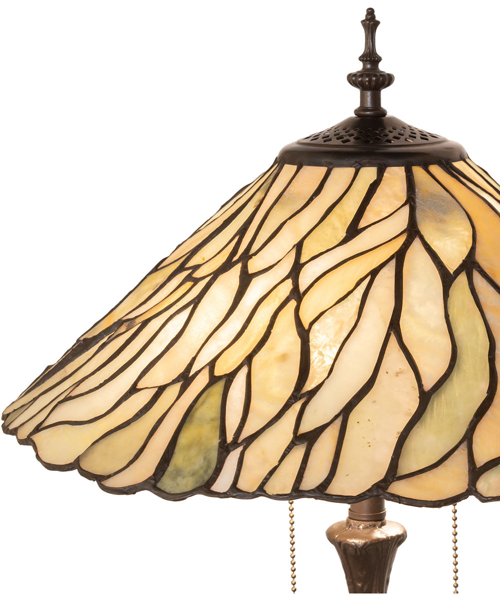 25" High Willow Jadestone Table Lamp