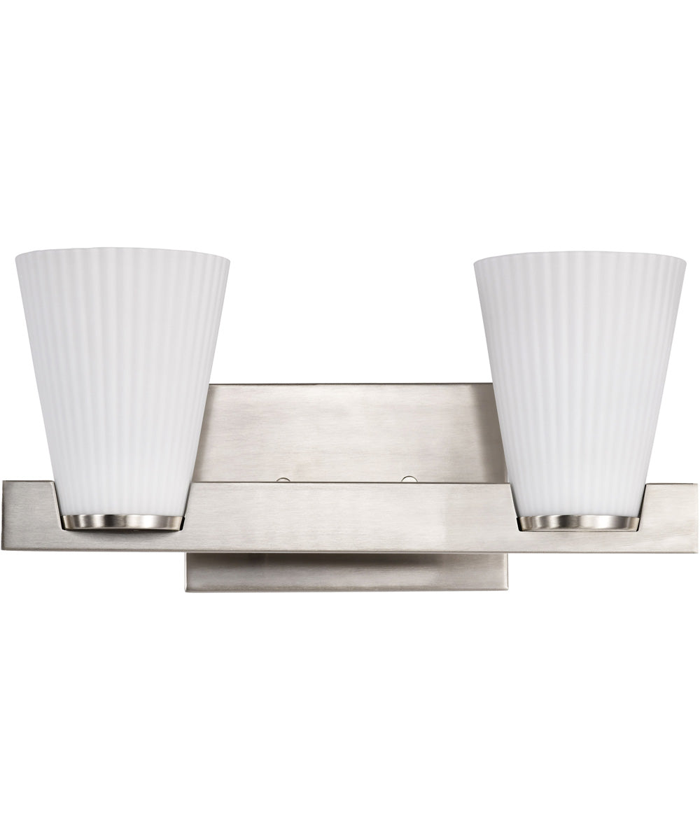 Royale 2-Light Vanity & Wall Brushed Nickel