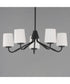 Durham 5-Light Chandelier Black