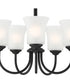 Bronson 5 Light Chandelier Matte Black