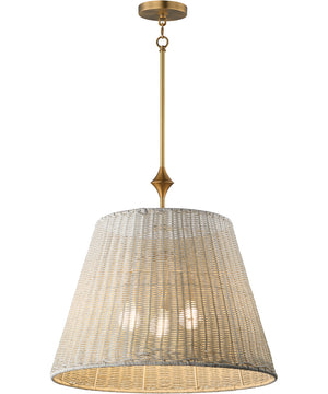 Baja 24 inch Single Pendant Natural Aged Brass