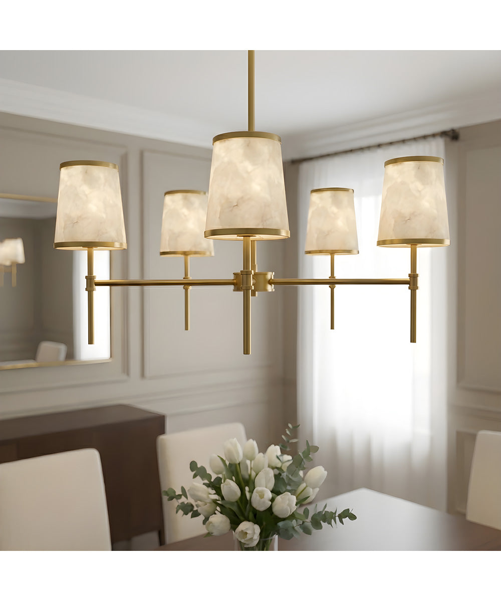 Windley 5-light Chandelier Brushed Gold