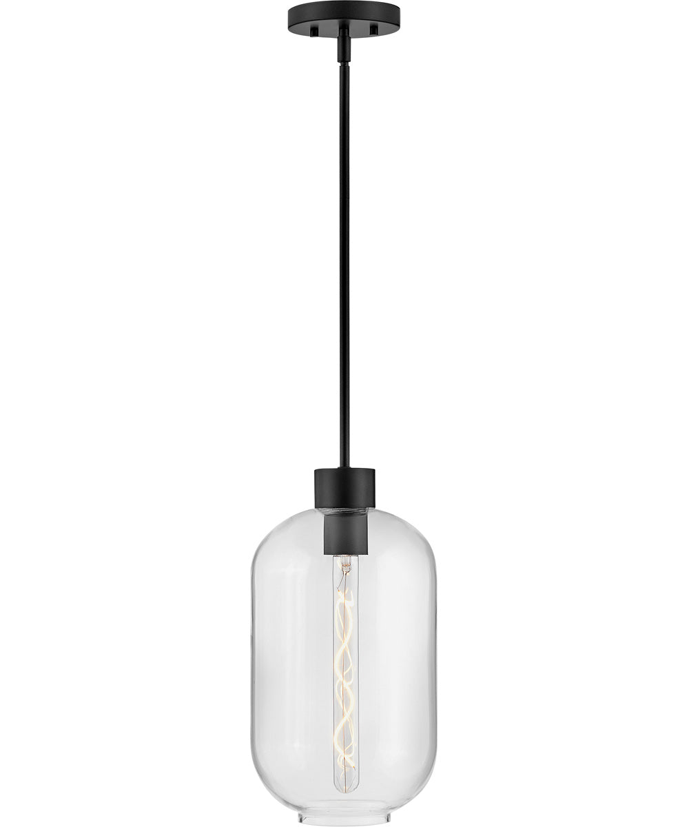 Greer 1-Light Small Pendant in Black