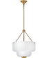 Adella 5-Light Large Pendant in Lacquered Brass