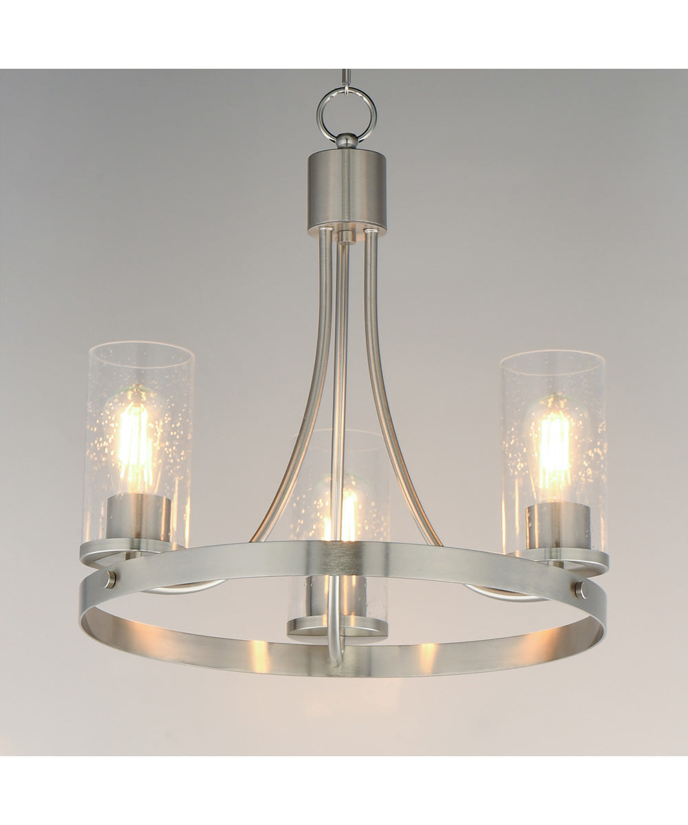 Livingston 3-Light Chandelier Satin Nickel