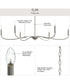 Ilia 6-Light Extra Large Chandelier Brushed Nickel