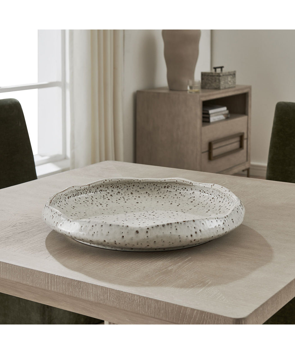 Stardust Ripple Indoor-Outdoor White Bowl