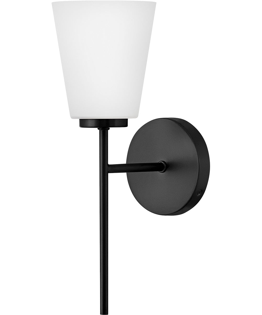 Bri 1-Light Medium Single Light Vanity in Black