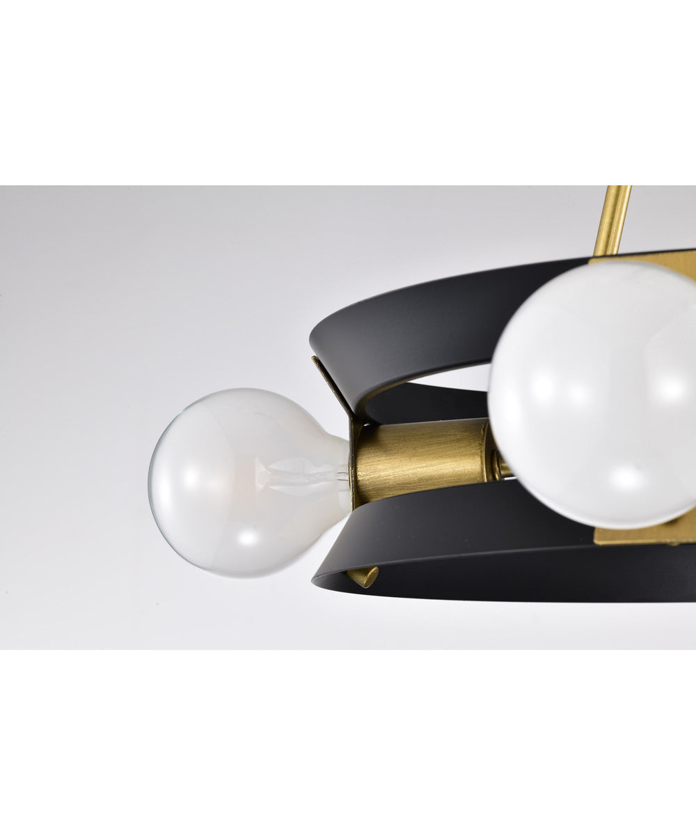 Marsden 4-Light Close-to-Ceiling Matte Black