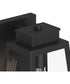 Hedry Small Outdoor Wall Lantern with Clear Glass Panels Matte Black