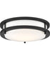 10"W Glamour LED Close-to-Ceiling Light Matte Black