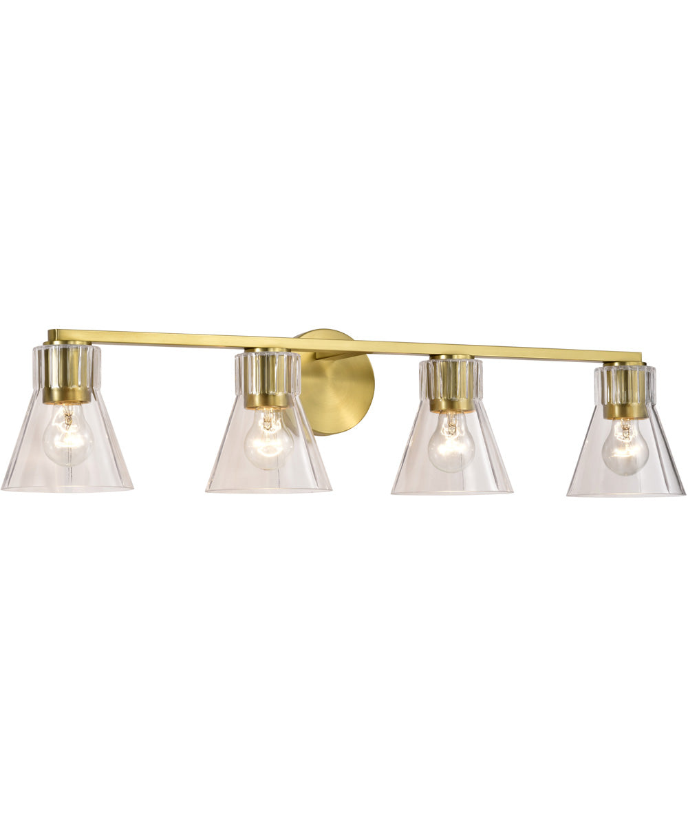 Gianna 4-Light Vanity & Wall Vintage Brass