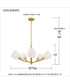 Adelyn 5-light Chandelier Gold Leaf