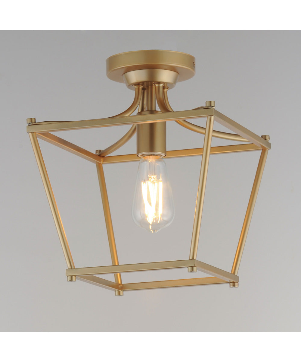 Clifton Single Pendant / Semi-Flush Natural Aged Brass