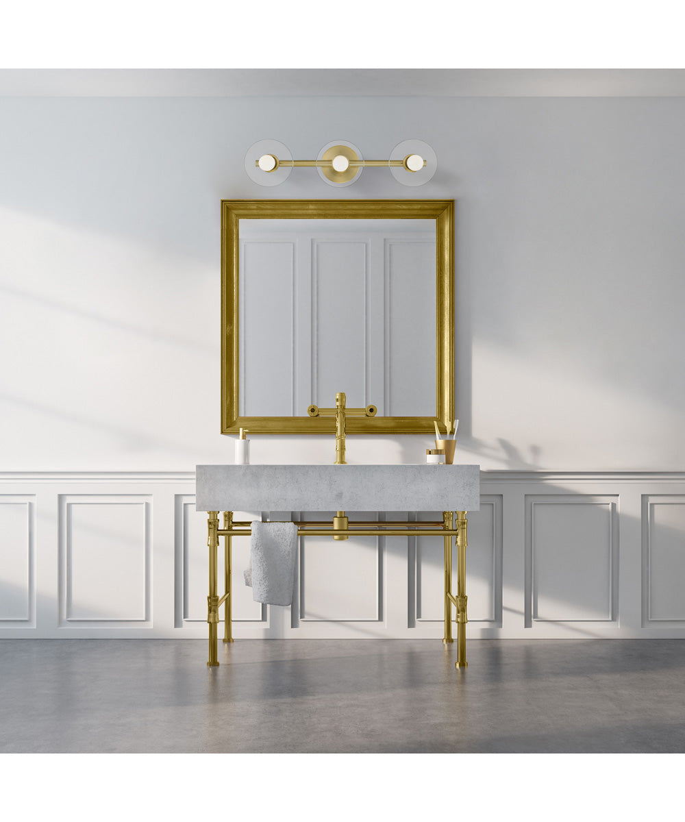 Litto 3 Light Vanity Brushed Gold
