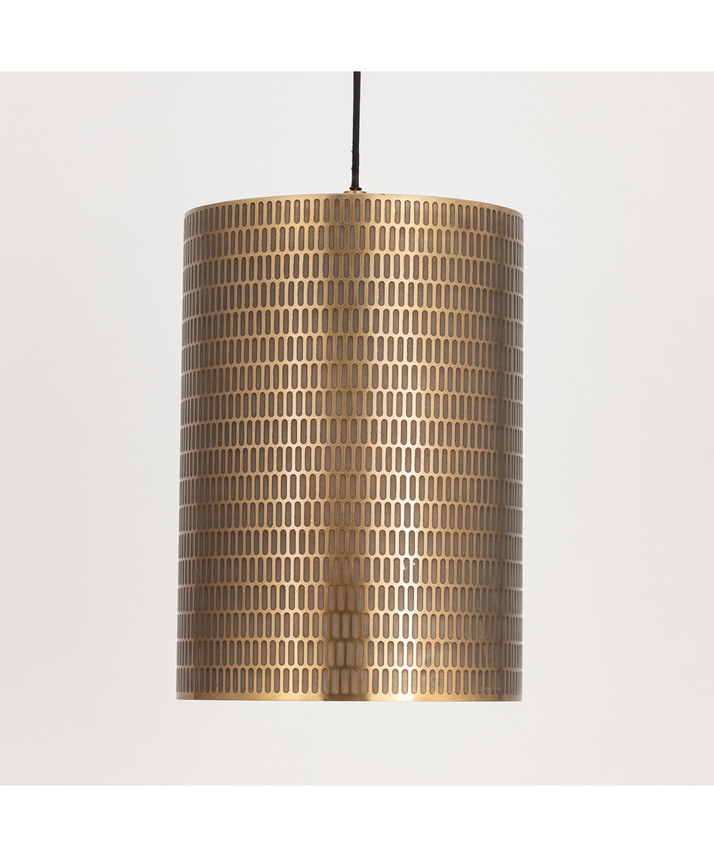 Shaka 1-Light Pendant Weathered Brass