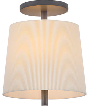 Clive 3-Light Small Semi-Flush Mount in Slate Bronze