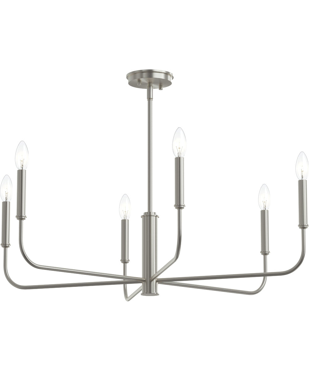 Reines 6-Light Large Chandelier Brushed Nickel