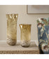 Rhine Seeded Glass Vases Set of 2