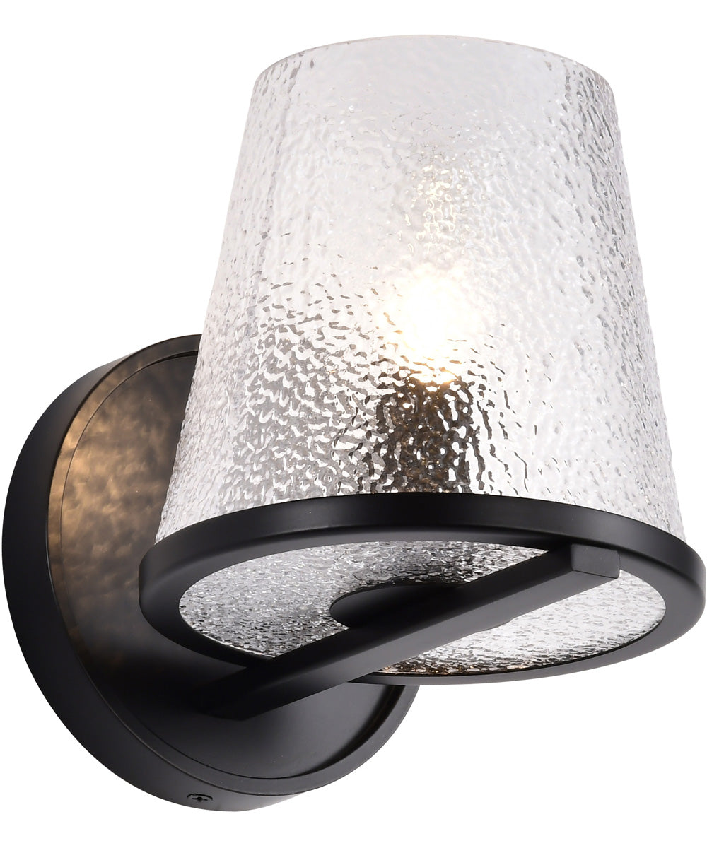 Valentine 1-Light Vanity & Wall Black