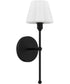 Irena 1-light Wall Sconce Matte Black