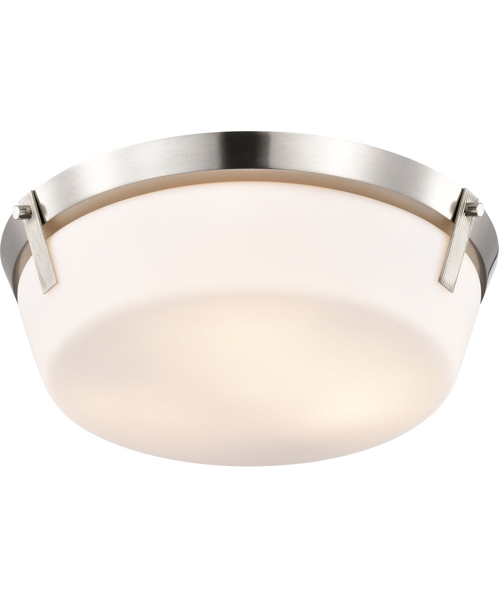 Rowen 3-Light Close-to-Ceiling Brushed Nickel