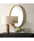 Rhodes Gold Oval Mirror
